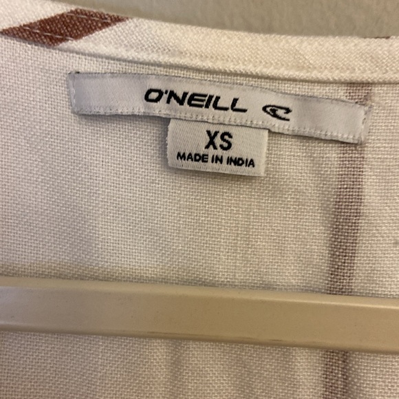 ⭐️ O’NEILL STRIP WES V-NECK BLOUSE WOMEN'S SIZE XS - Picture 12 of 15